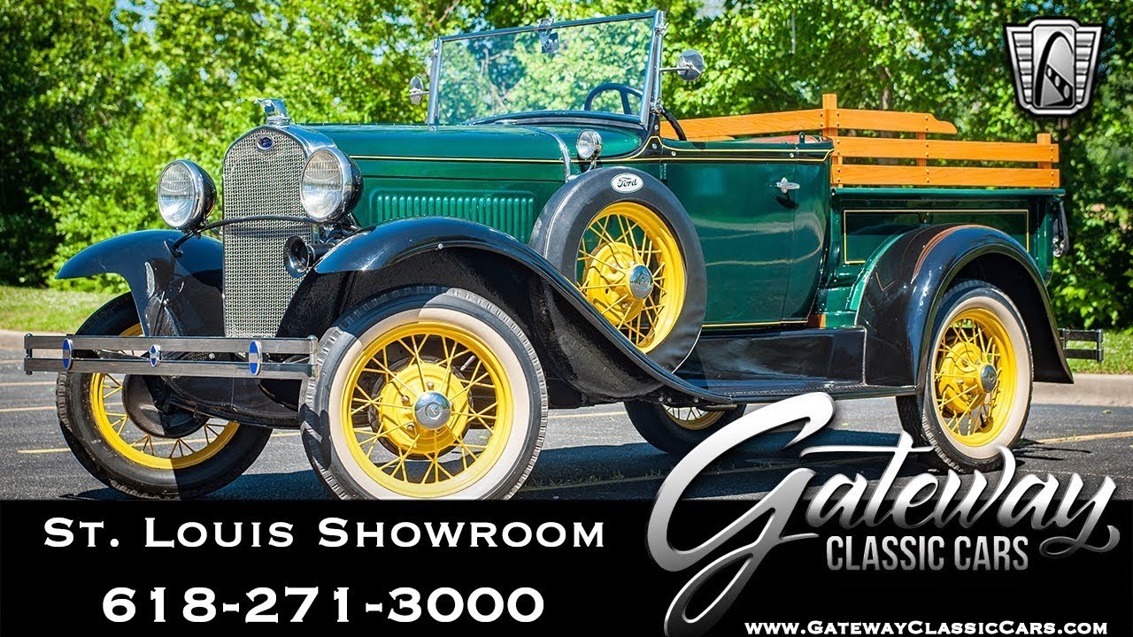 1931 Ford Model A Pickup Gateway Classic Cars St. Louis #8122 - YouTube