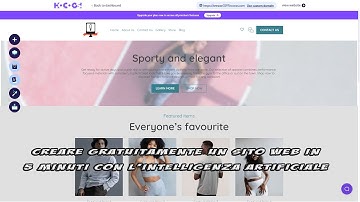 Creare gratuitamente in 5 minuti un sito web con la intelligenza artificiale di Hocoos