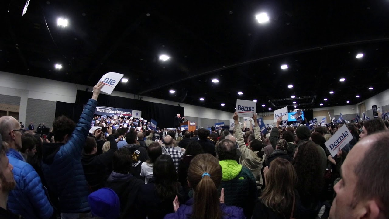 Bernie Rally 2020 Springfield Bernie Sanders Rally - Springfield Massachusetts - YouTube