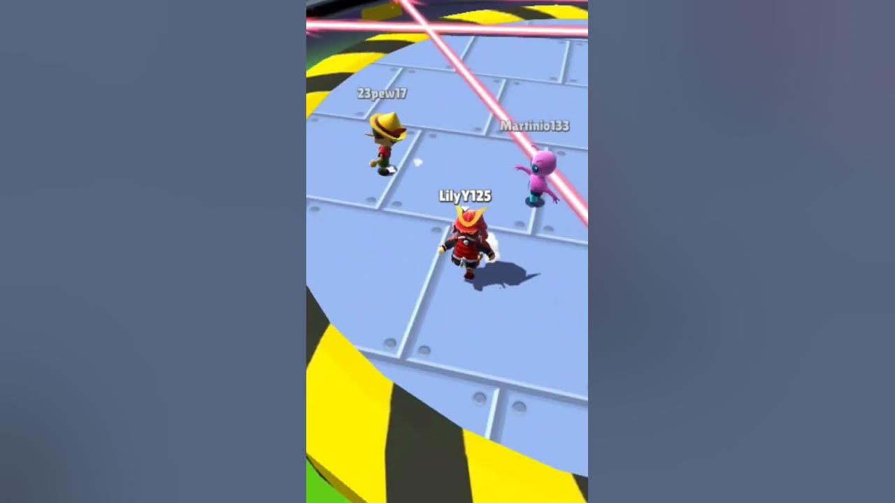 Playing stumble guys laser tracer youtube