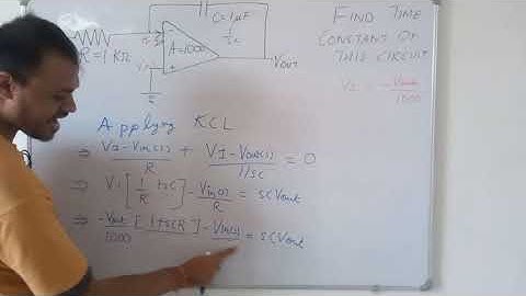 Time constant of Practical Op Amp Integrator circuit