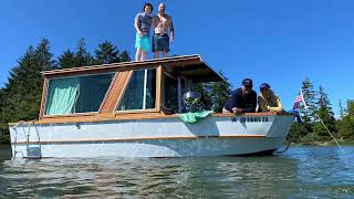 Building a Wooden House Boat