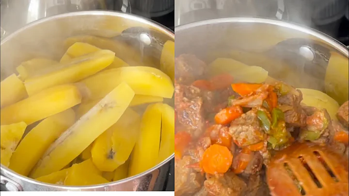 How to cook matoke/ Hawaiian plantain mixed with beef | simple meal.