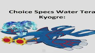 Choice Specs Water Tera Kyogre