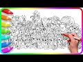 BIGGEST Coloring Pages MY LITTLE PONY. How to draw My Little Pony. Simple Drawing Tutorial Art. MLP