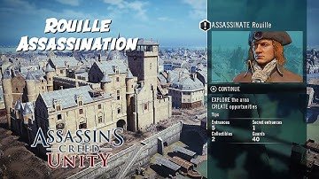 How to Stealth | Rouille Assassination in Assassins Creed Unity [100% syncronization]