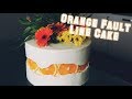 Orange Fault Line Cake / NEW CAKE TREND / Tortentrend 2019
