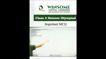 Class 5 Science Olympiad MCQ  #olympiadprep #winsomedigitallearning #scienceolympiad