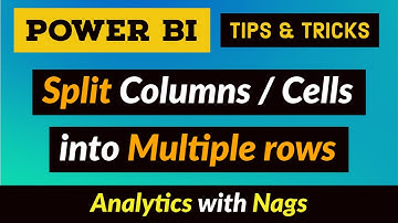 Split Comma delimited Columns / Cells into Multiple rows Power BI Desktop Tips and Tricks (25/100)