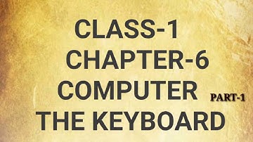 CHAPTER -6 keyboard computer 1