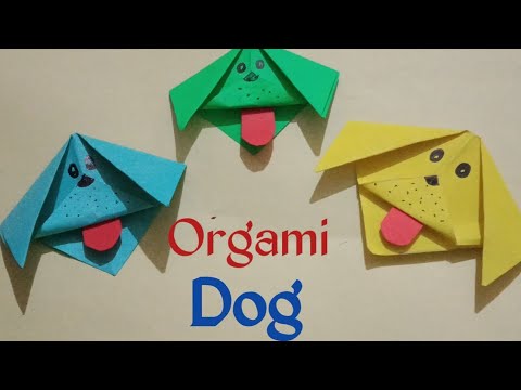 Diy paper dog/how to make paper dog/orgami paper craft - YouTube