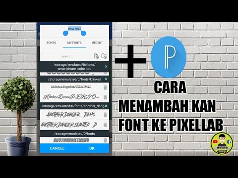 CARA MENAMBAHKAN FONT KE APLIKASI PIXELLAB  YouTube