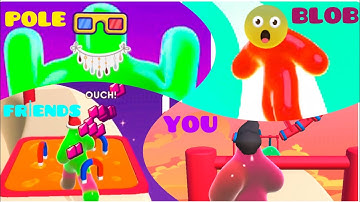 BLOB RUNNER 3D FUNNY GAMES (NEW FUNNY ANİMATİON HOUSE FRİENDS)#gameplay #mobilegame #android
