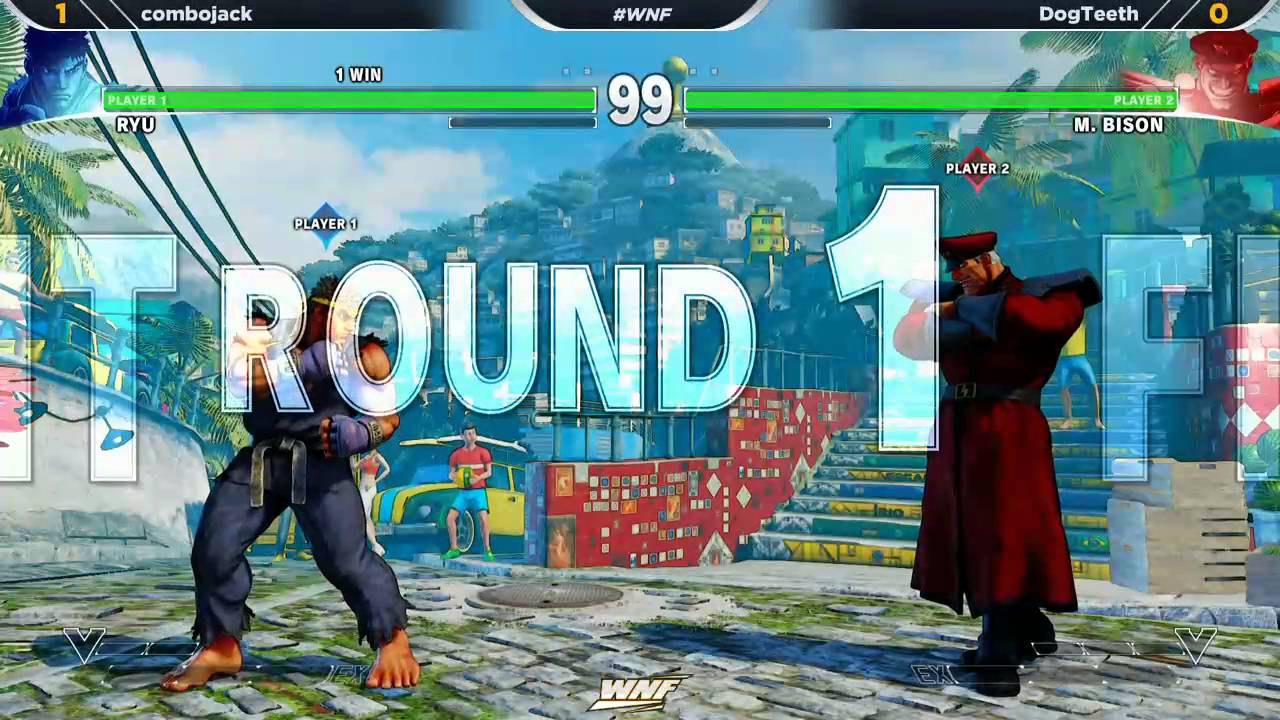 WNF SFV - Off Season 1.4 - combojack (Ryu) vs DogTeeth (M. Bison)