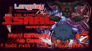The Binding of Isaac - Longplay Hard Difficulty no Dead / extrem Firepower / Hush, Mega Satan #5