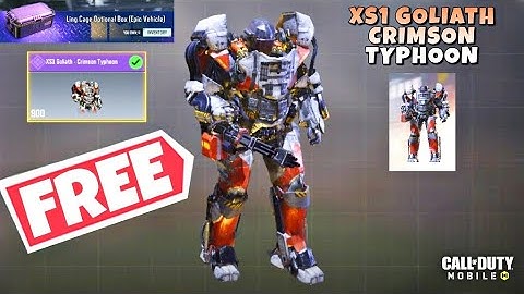 HOW TO GET FREE XS1 GOLIATH CRIMSON TYPHOON SKIN IN COD MOBILE FREE EPIC GOLIATH SKIN IN CODM 2025