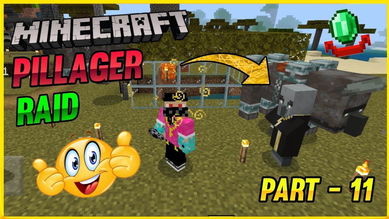 Pillager Raid Minecraft | Tamil | MCPE Survival | Part - 12 #minecraft ...