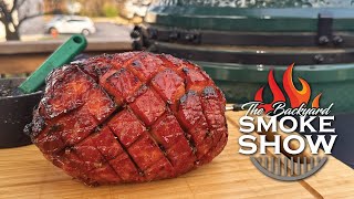 Glazed Smoked Ham on the Big Green Egg | Sweet, Sticky, Crowd-Pleaser