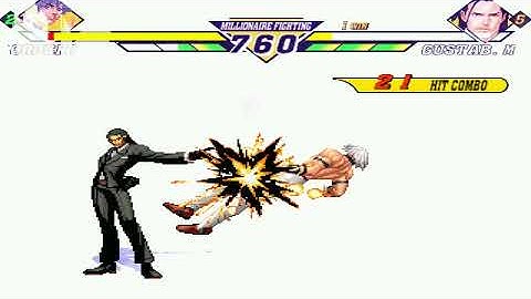 MUGEN KOF 2002 UM OROCHI VS GUSTAB MUNCHAUSEN STAGE NEO WAVE PLANT FACTORY