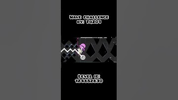wave challenge #geometrydash #gdupdate #gd