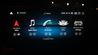 Original MBUX Theme 2.0 for an Android Screen for a Mercedes-Benz