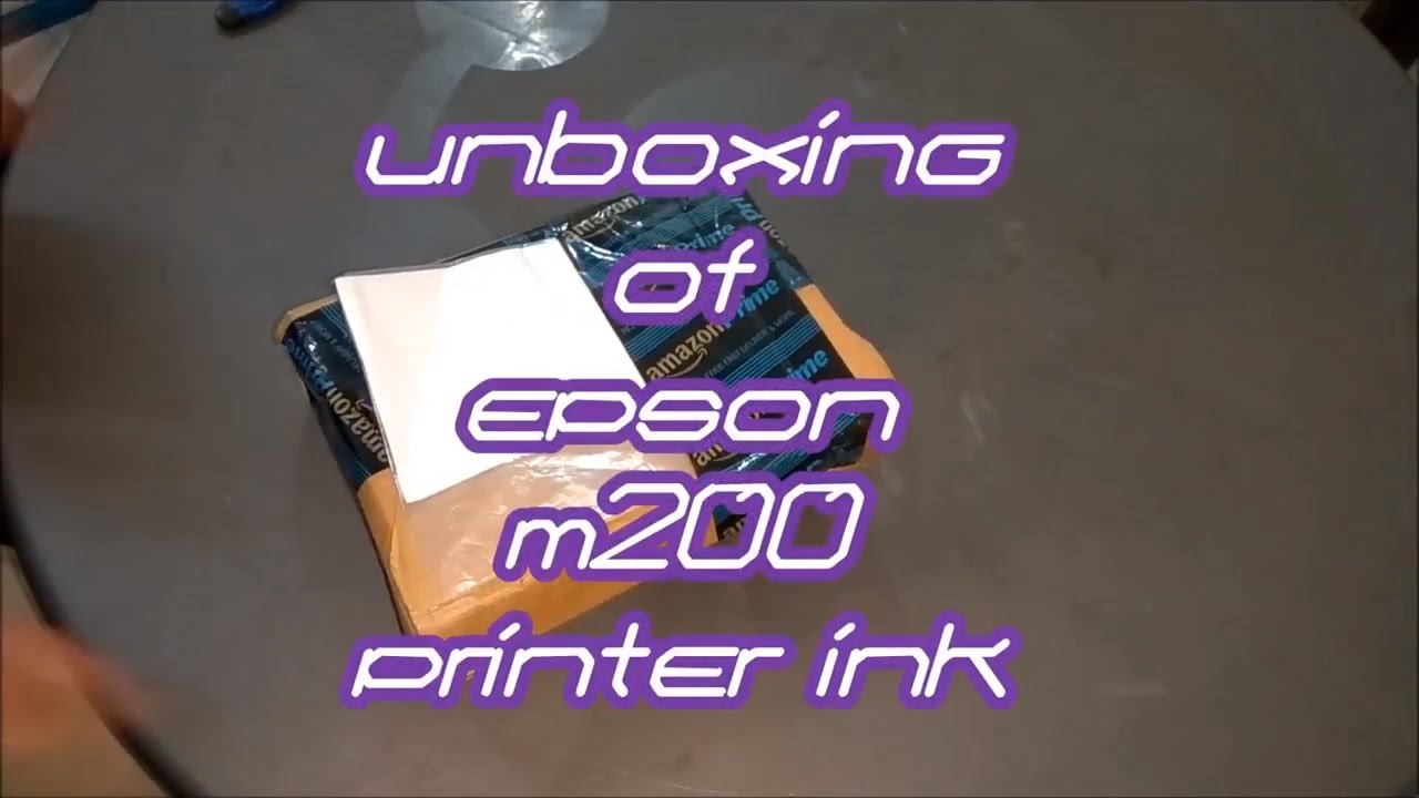 UNBOXING OF EPSON M200 PRINTER INK AND REFILL INTO THE PRINTER YouTube