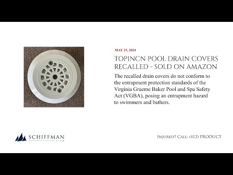 TOPINCN Pool Drain Covers Recalled