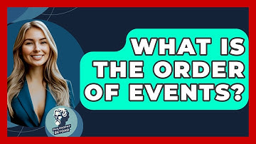 What Is The Order Of Events? - Philosophy Beyond