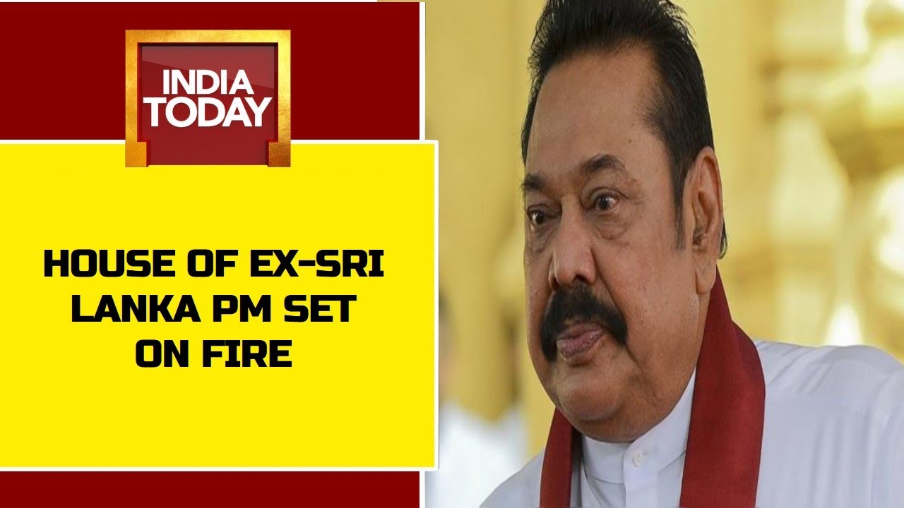 Sri Lanka Ex-Prime Minister Mahinda Rajapaksa’s House Set On Fire | Breaking News