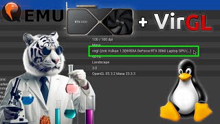 VirGL runs with NVIDIA GPU - Tutorial 2024!!! (QEMU)
