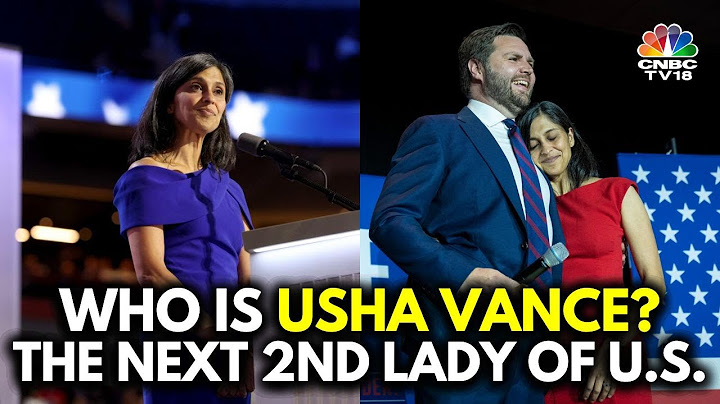 Who Is Usha Vance, The 1st Indian-Origin Woman Set To Become The Second Lady Of US | N18G CNBC TV18