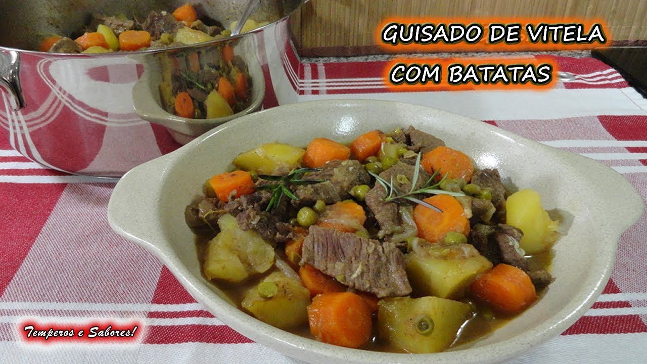 GUISADO DE VITELA COM BATATAS simples, delicioso e perfeito