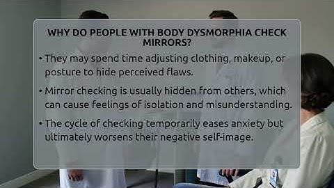 Why Do People With Body Dysmorphia Check Mirrors? - Inside Body Image