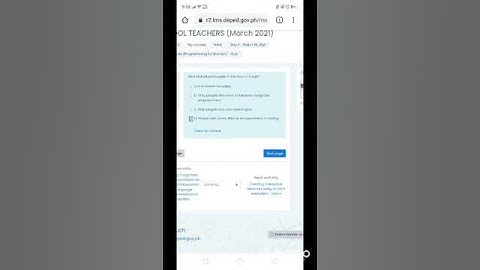 INSET DAY 5 ANSWER KEY Hour of Code (Programming for Women)