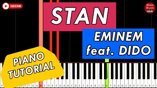 Eminem ft. Dido - Stan 🎹 Piano Tutorial