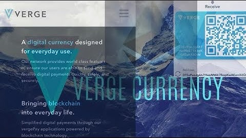 How to start a @VergeCurrency (XVG) wallet  🔽 ~ Mobile IOS