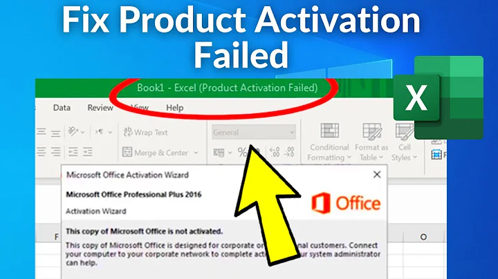 Fix Product Activation Failed in Microsoft Excel | How To Fix excel product activation failed