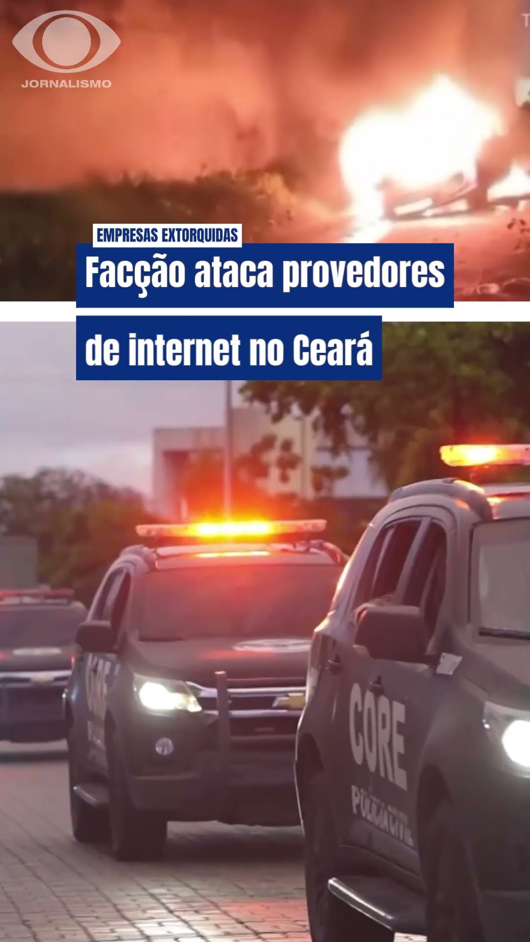 Ceará registra mais um ataque de facção a provedores de internet #SHORTS