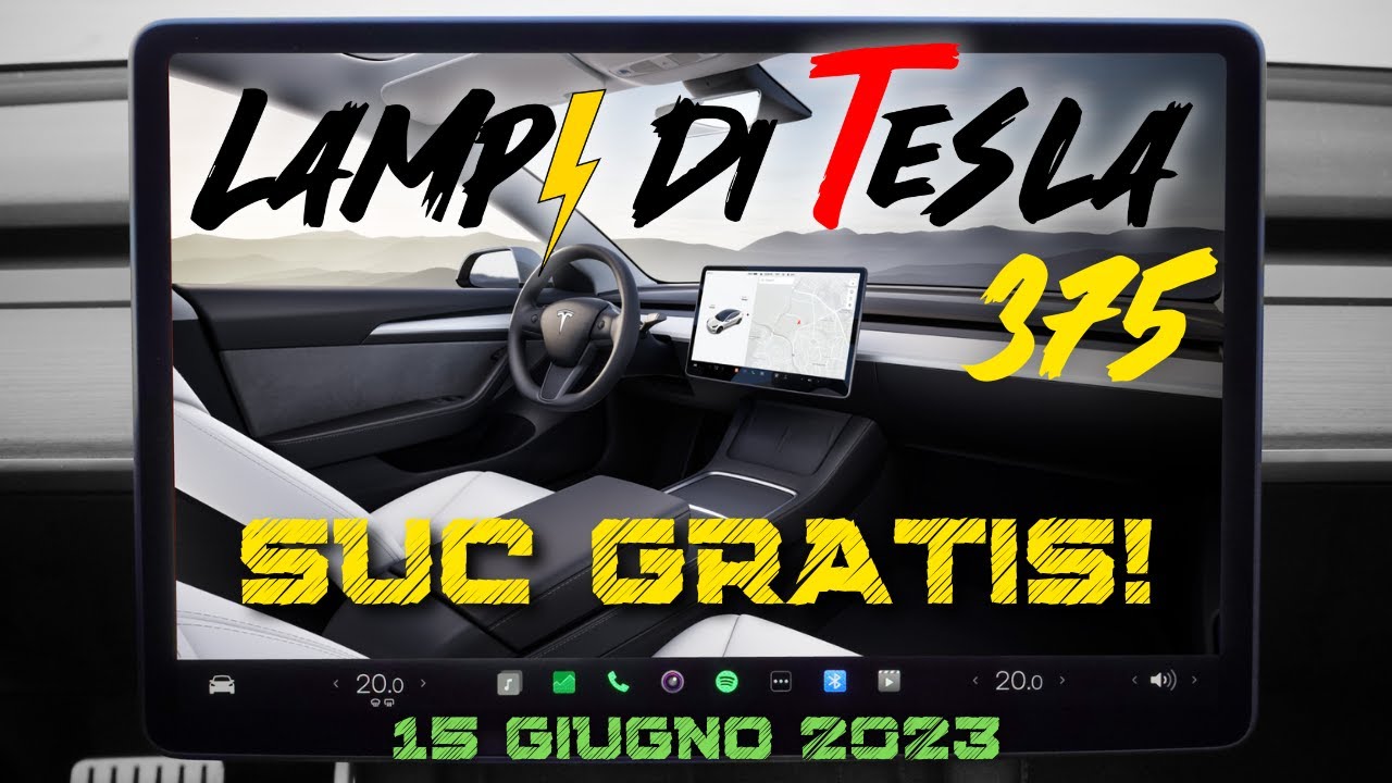 Supercharger gratis per Model 3, Elon Musk a Roma⚡️Lampi di Tesla 375