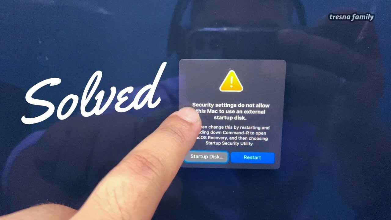 Cara Mengatasi Security Setting Do Not Allow This Mac to Use External Startup Disk