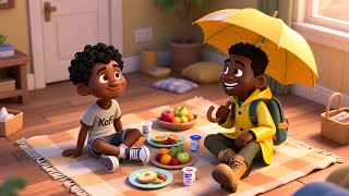 The Rain Ruined Their Plans! 🌧️➡️🌈 | Kofi & Usman Learn Adaptability | Kids Moral Story