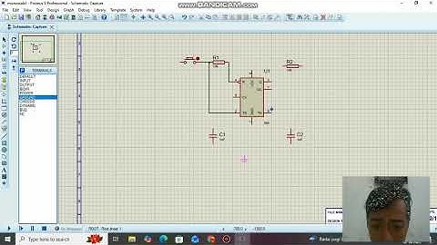 Pengalikasian Rangkaian Monostable Circuit Pada Proteus