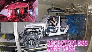 LAVA WAX JEEP WASH + NO DOORS/TOP = BAD IDEA