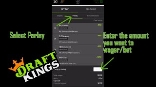 How to place a PARLAY bet on Draft Kings Sportsbook & Casino App | 2021 screenshot 5