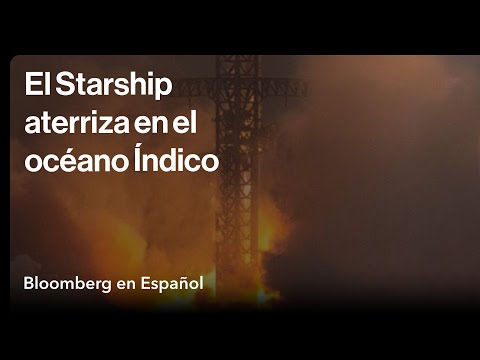 El Starship de SpaceX aterriza en el océano Índico