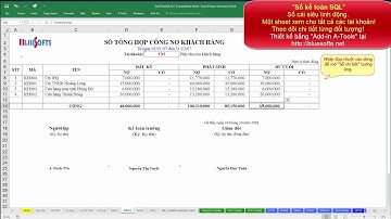 Sổ kế toán trong Excel chạy siêu nhanh và linh hoạt - Sổ kế toán SQL