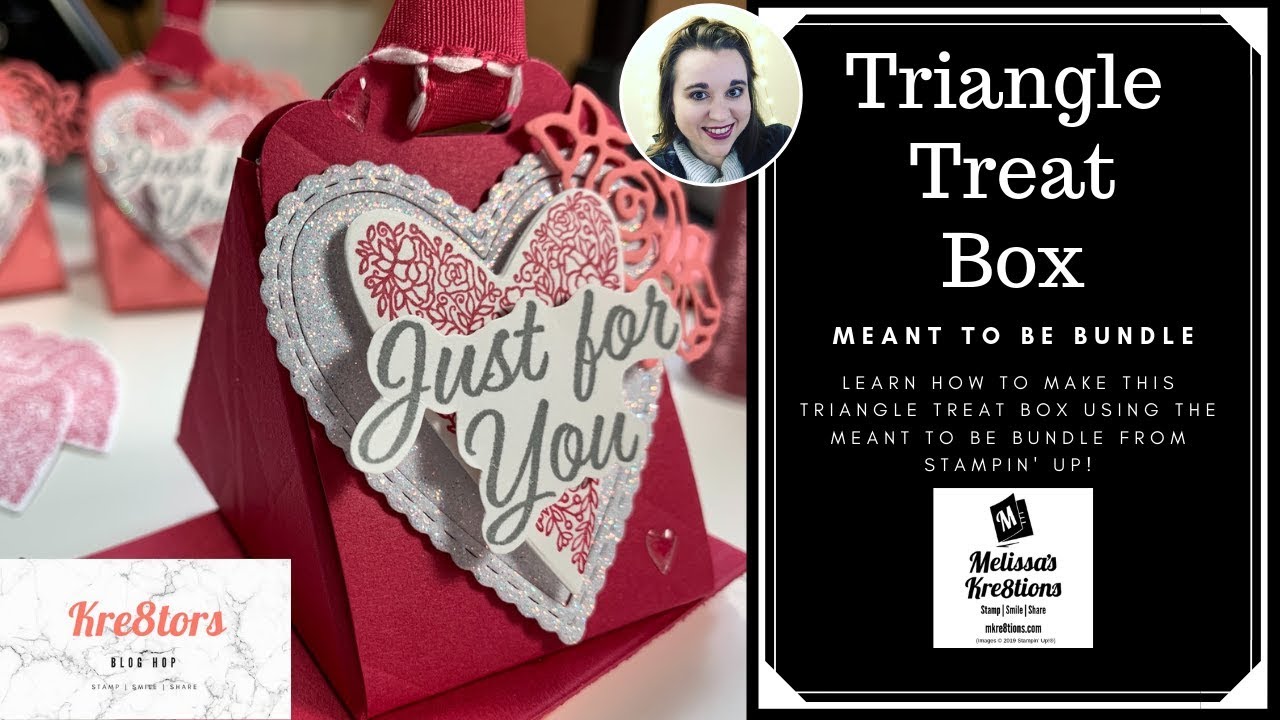 Triangle Treat Box Using Meant To Be Bundle with MKre8tions | Stampin' Up!®️