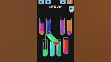 Water Color Sort Level 266 walkthrough Solution iOS/ Android (fast)