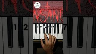 Hazbin Hotel - Insane Song Easy Piano Tutorial #pianotutorial #shorts