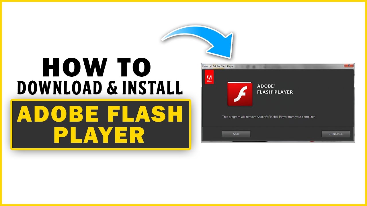 How To Download And Install Adobe Flash Player On Your Pc/Laptop - Youtube